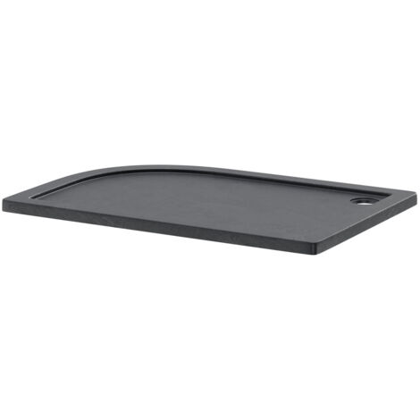 Pearlstone Slate 1200mm x 800mm x 40mm Right Hand Offset Quadrant Shower Tray (1/4)