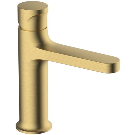 RAK Positano Brushed Gold Basin Mixer Tap - RAKPOS3001G (1/2)