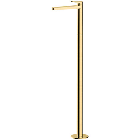 RAK Petit Round Brushed Gold Floorstanding Basin Mixer Tap - RAKPER3030G