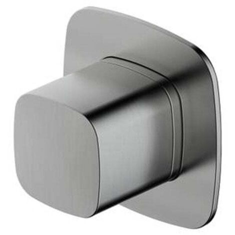 RAK Petit Brushed Nickel Square Concealed Dual Control Diverter Valve - RAKPES3020-2N