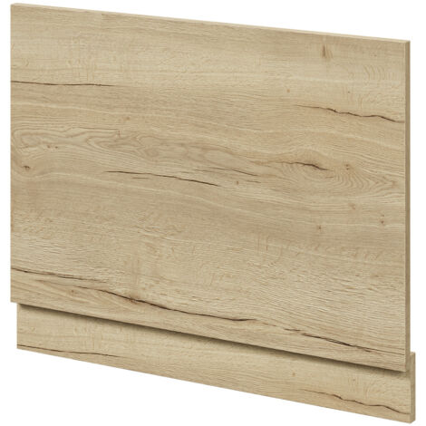 Wholesale Domestic Autumn Oak MDF 700mm End Bath Panel with Plinth (1/4)