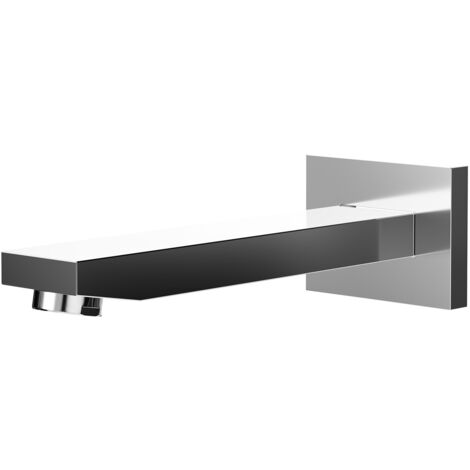 Wholesale Domestic Polished Chrome Wall Mounted Square Narrow Bath Spout