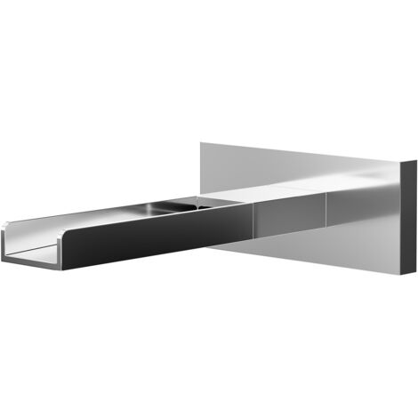 Wholesale Domestic Polished Chrome Wall Mounted Square Narrow Waterfall Bath Spout (1/5)