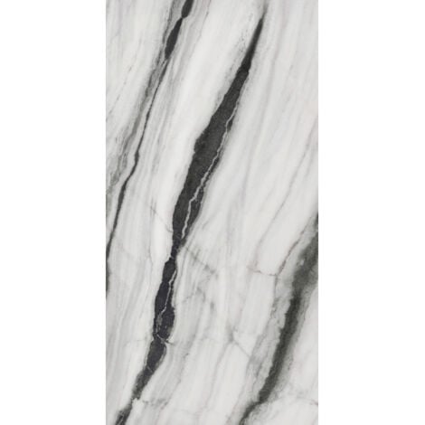 RAK Panda White Full Lappato 60cm x 120cm Porcelain Wall and Floor Tile - AGB12PDMBWHEZHSS5P