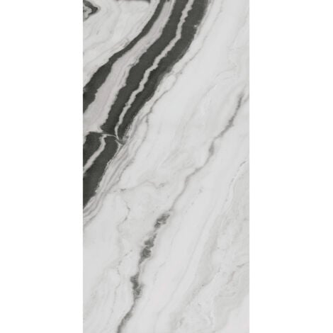 RAK Panda White Full Lappato 60cm x 120cm Porcelain Wall and Floor Tile - AGB12PDMBWHEZHSS5P