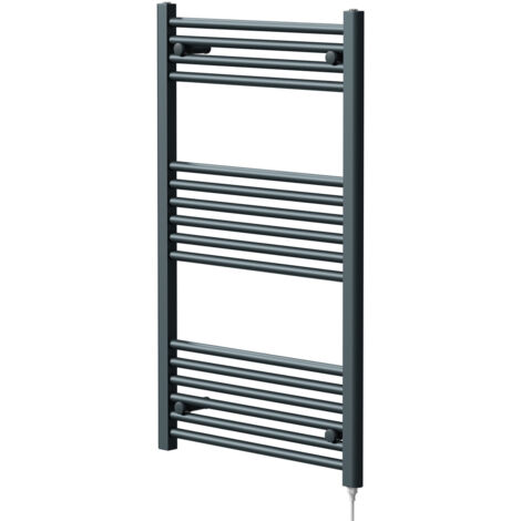 Wholesale Domestic Pizarro Anthracite 1000mm x 600mm Straight Electric Heated Towel Rail