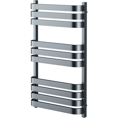 Wholesale Domestic Vasco Anthracite 800mm x 500mm Heated Towel Rail (1/5)