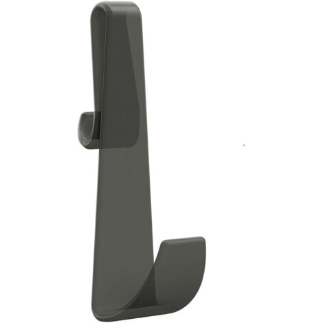 Nuie Smoked Black Shower Enclosure Hook for Showers Without Frames - ACC006