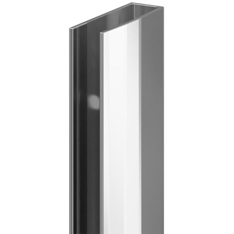 Pacco 8mm Polished Chrome 1850mm Decorative End Profile