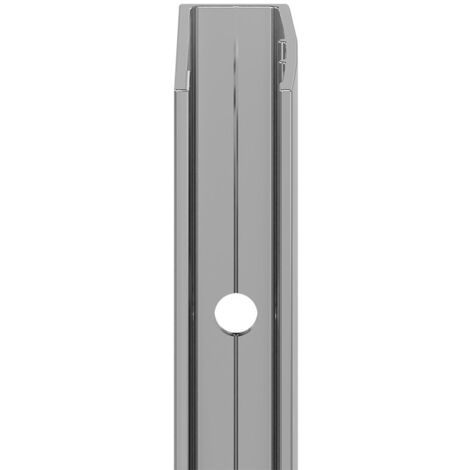 Pacco 8mm Polished Chrome 1850mm Decorative End Profile