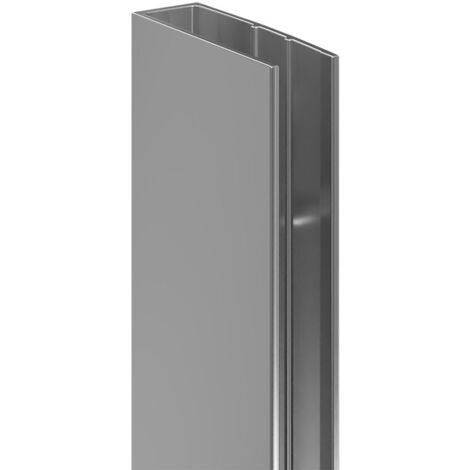 Pacco 8mm Polished Chrome 1850mm Decorative End Profile