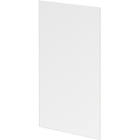 Pacco 8mm Fluted 1850mm x 1000mm Walk In Shower Glass (1/5)