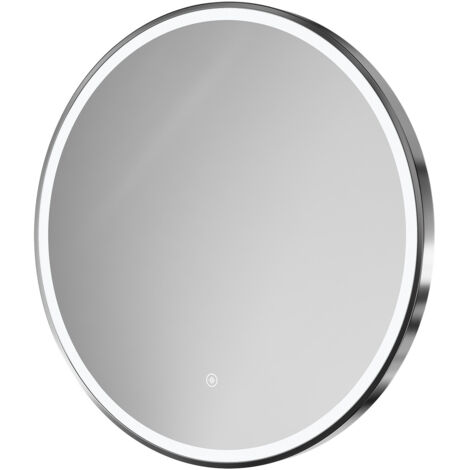 Wholesale Domestic Ozark Polished Chrome 600mm Round Illuminated Dimmable LED Mirror with Demister and Touch Sensor (1/5)