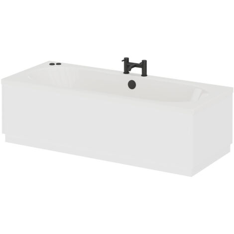 Wholesale Domestic Metropole 1700mm x 700mm 6 Jet Matt Black V-Tec Double Ended Whirlpool Bath (1/5)