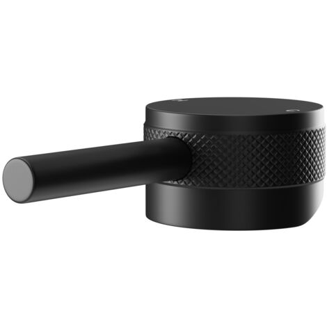 Colore Matt Black Industrial Style High Rise Basin Mixer and Freestanding Mixer Half Knurled Tap Head (1/5)