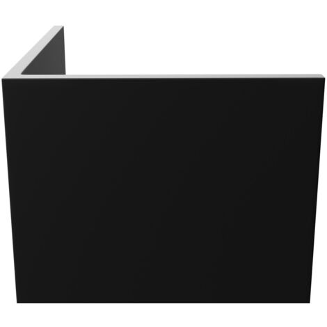 WholePanel Black 25mm Rigid PVC Angle Profile Corner Trim