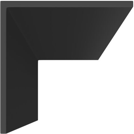 WholePanel Black 25mm Rigid PVC Angle Profile Corner Trim