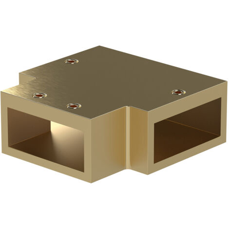 Hudson Reed Brushed Brass Flat Shower Screen Support Arm T Piece - FIX081 (1/2)