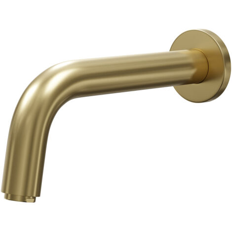 Colore Brushed Brass Round Bath Spout