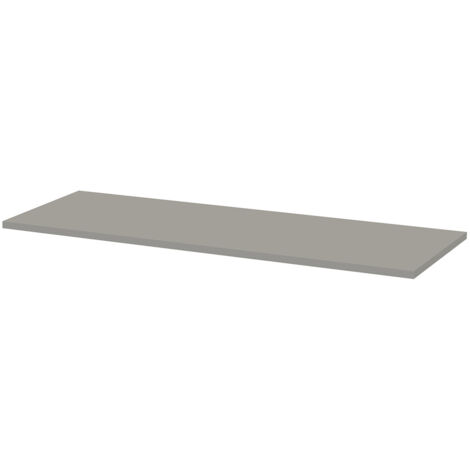 Nuie Satin Grey 1200mm x 390mm Laminate Worktop - MWT220 (1/2)