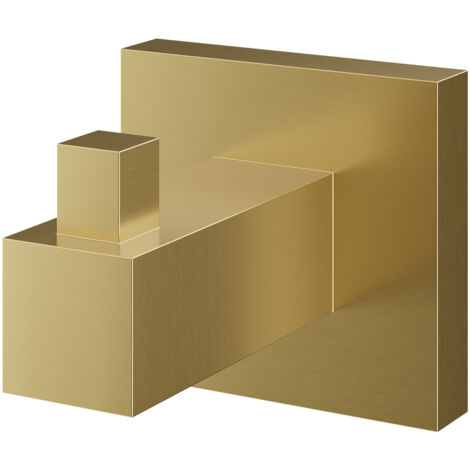 Colore Vector Brushed Brass Wall Mounted Robe Hook (1/5)