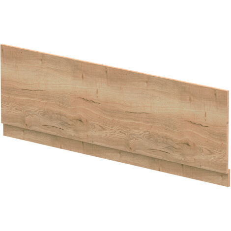 Nuie Autumn Oak Woodgrain 1700mm Bath Front Panel with Plinth - MPC1805