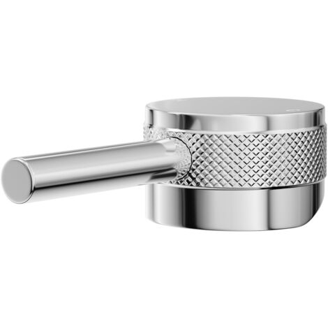 Colore Polished Chrome Industrial Style High Rise Basin Mixer and Freestanding Mixer Half Knurled Tap Head (1/5)