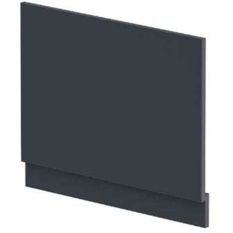 Hudson Reed Juno Straight Bath End Panel and Plinth 560mm H x 700mm W - Satin Anthracite (1/5)