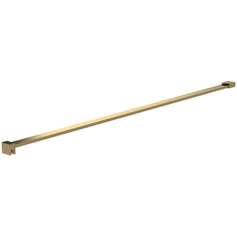Hudson Reed Brushed Brass 1200mm Flat Shower Screen Support Bar - FIX080
