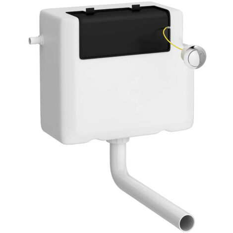 Nuie Dual Flush Concealed Cistern with Chrome Push Buttons - XTY008