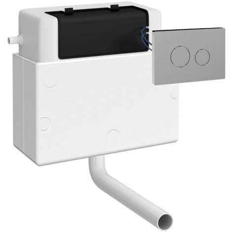 Nuie Pneumatic Dual Flush Concealed Cistern and Chrome Push Buttons - XTY011M01 (1/2)
