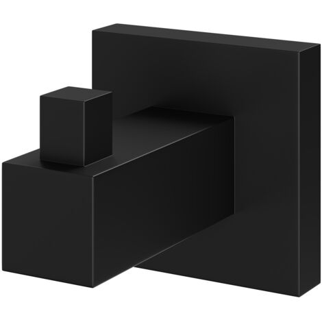 Colore Vector Matt Black Wall Mounted Robe Hook (1/5)