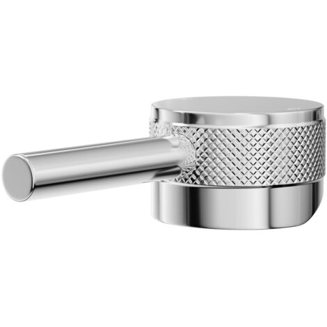 Colore Polished Chrome Industrial Style Mono Basin Mixer Half Knurled Tap Head (1/5)