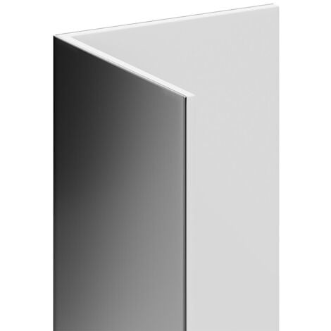 WholePanel Chrome 25mm Rigid PVC Angle Profile Corner Trim