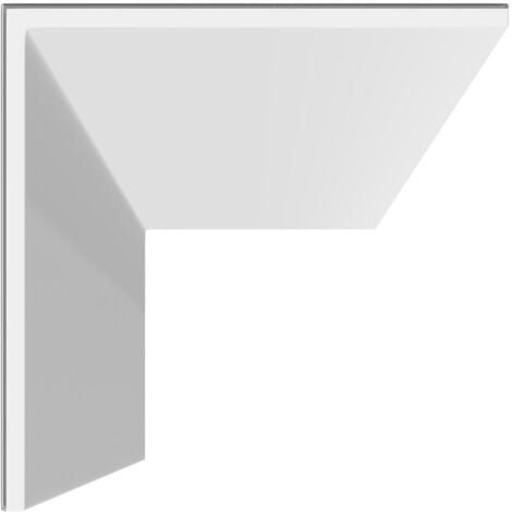 WholePanel Chrome 25mm Rigid PVC Angle Profile Corner Trim