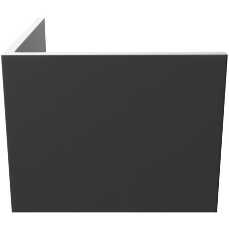 WholePanel Grey 25mm Rigid PVC Angle Profile Corner Trim