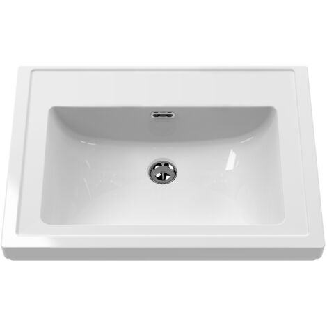 Nuie Classique 800mm Furniture Basin without Tap Holes - CBM515 (1/2)
