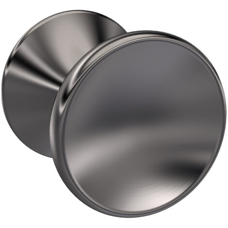 Hudson Reed Brushed Pewter 32mm Indented Round Knob Furniture Handle - H713 (1/2)