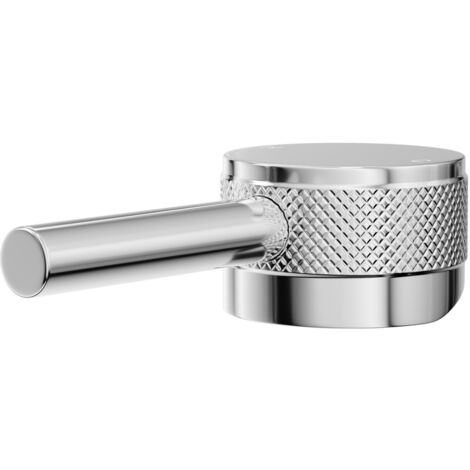 Colore Polished Chrome Industrial Style Mini Mono Basin Mixer Half Knurled Tap Head (1/5)
