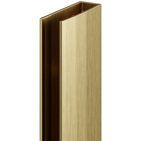 Colore 8mm Brushed Brass 1950mm Wall Channel