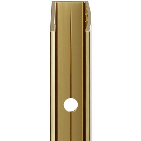 Colore 8mm Brushed Brass 1950mm Wall Channel