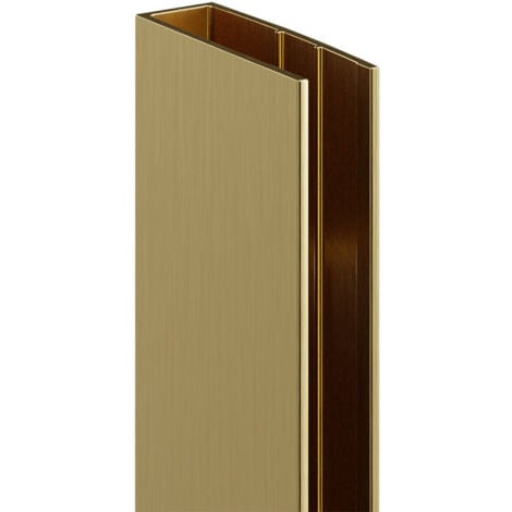 Colore 8mm Brushed Brass 1950mm Wall Channel