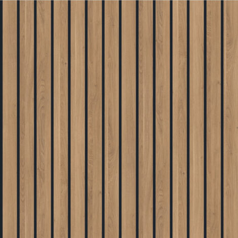 Multipanel Naturepanel Brown Cuneo Oak 2400mm x 598mm Hydro-Lock Tongue & Groove Bathroom Wall Panel