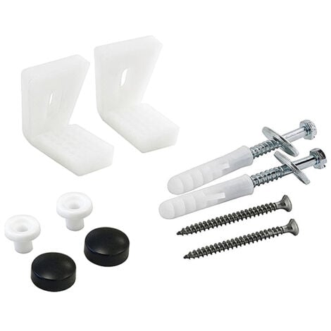Colore Matt Black Toilet Pan Floor Fixing Kit