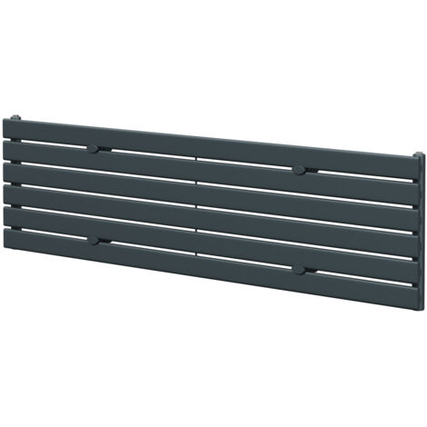 Hudson Anthracite 452mm x 1800mm Horizontal Single Panel Radiator (1/5)