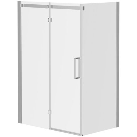 Wholesale Domestic Series 10 Chrome Inline 1400mm x 900mm Hinged Door Shower Enclosure (1/5)