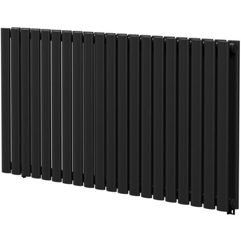 Wholesale Domestic Colore Boone Matt Black 600mm x 1200mm Horizontal Double Panel Radiator (1/5)