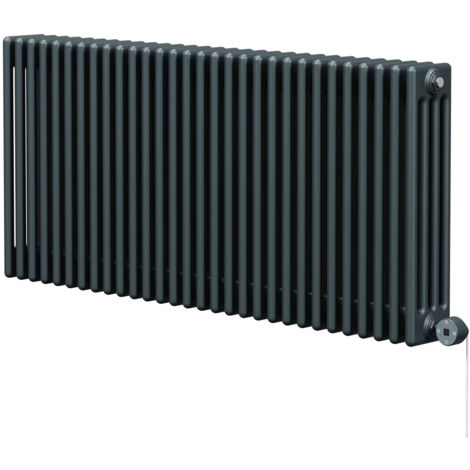 Wholesale Domestic Colosseum Anthracite 600mm x 1340mm Horizontal Digital Thermostatic Electric Quadruple Column Radiator (1/5)