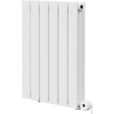Hudson White 600mm x 452mm Horizontal Digital Thermostatic Electric Double Panel Radiator (1/5)
