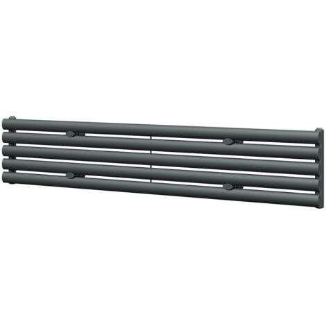 Boone Anthracite 300mm x 1800mm Horizontal Single Panel Radiator (1/5)